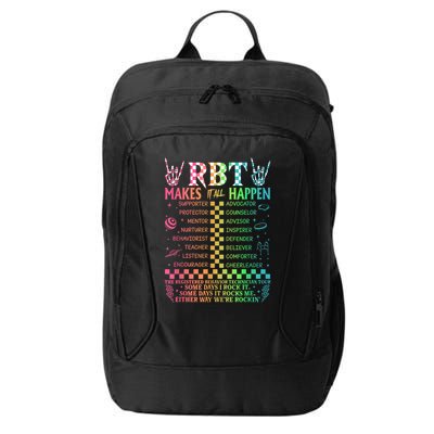 Registered Behavior Technician Rbt Makes It All Happen City Backpack