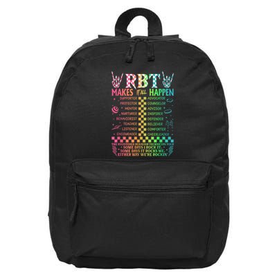 Registered Behavior Technician Rbt Makes It All Happen 16 in Basic Backpack