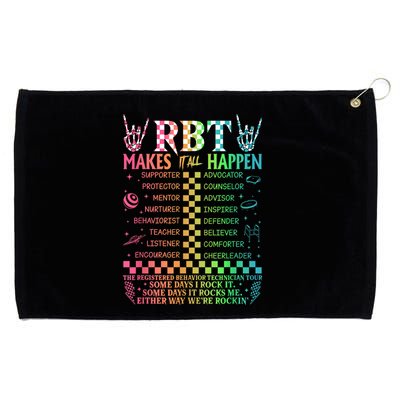 Registered Behavior Technician Rbt Makes It All Happen Grommeted Golf Towel