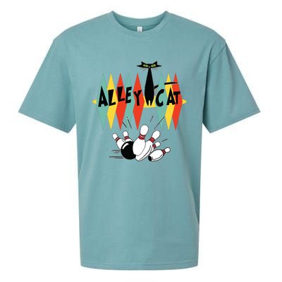 Retro Bowling Tee Vintage Bowler Alley Cat Vintage Sueded Cloud Jersey T-Shirt