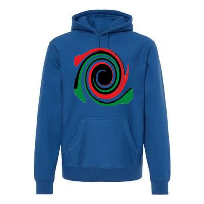 Red Blood That Unites Black African Nation Green Vibrant Gift Premium Hoodie