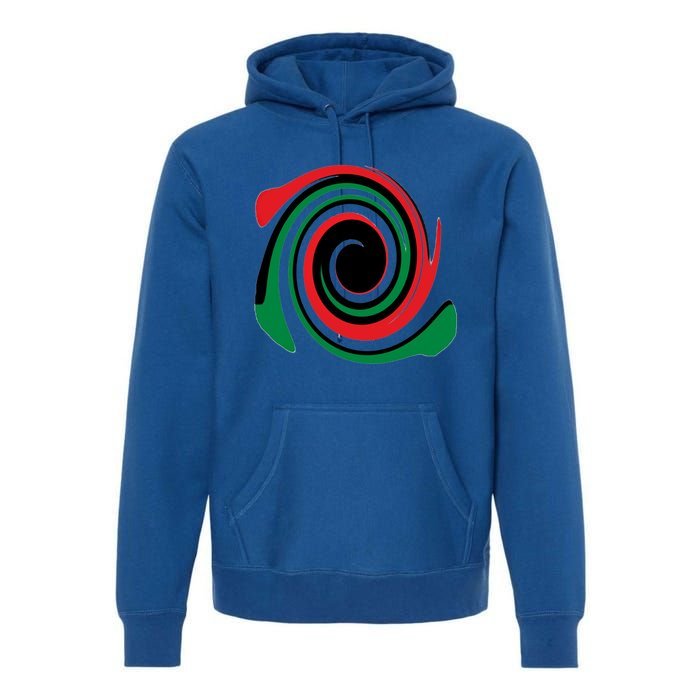 Red Blood That Unites Black African Nation Green Vibrant Gift Premium Hoodie