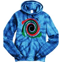 Red Blood That Unites Black African Nation Green Vibrant Gift Tie Dye Hoodie