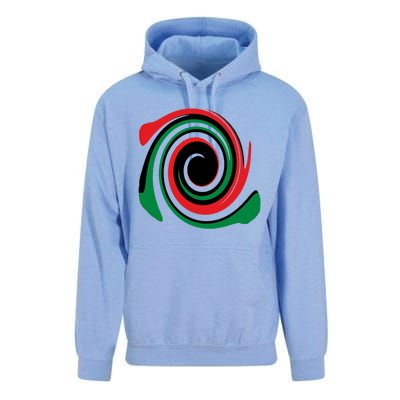 Red Blood That Unites Black African Nation Green Vibrant Gift Unisex Surf Hoodie