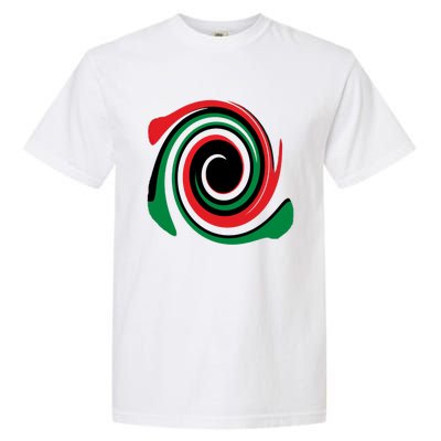 Red Blood That Unites Black African Nation Green Vibrant Gift Garment-Dyed Heavyweight T-Shirt