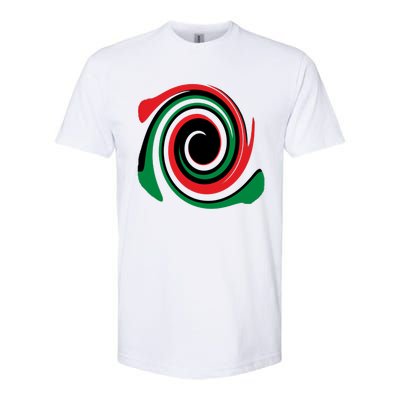 Red Blood That Unites Black African Nation Green Vibrant Gift Softstyle CVC T-Shirt