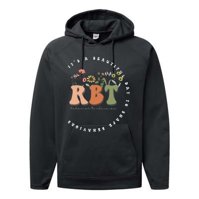 Registered Behavior Technician RBT Behavior Therapist ABA Performance Fleece Hoodie