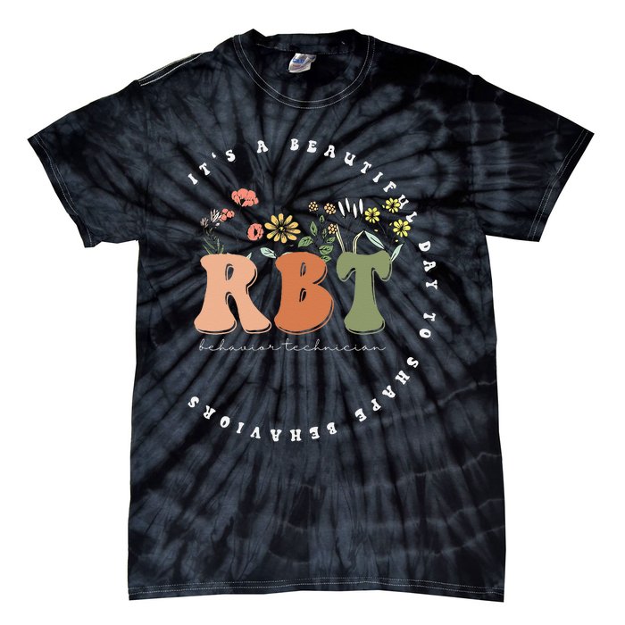 Registered Behavior Technician RBT Behavior Therapist ABA Tie-Dye T-Shirt