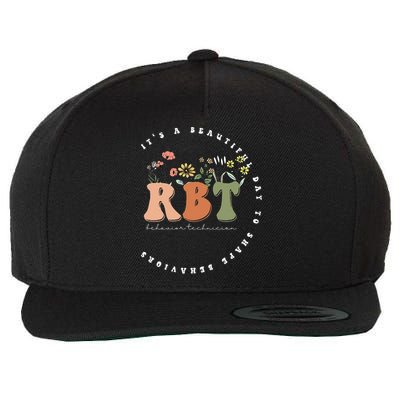 Registered Behavior Technician RBT Behavior Therapist ABA Wool Snapback Cap