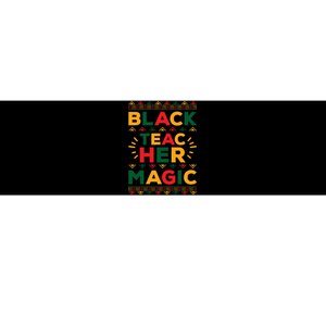 Retro Black Teacher Magic Black History Month Gift Bumper Sticker