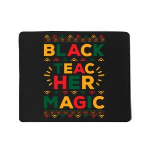 Retro Black Teacher Magic Black History Month Gift Mousepad