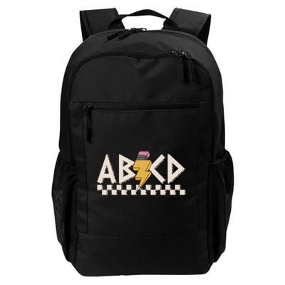 Rock Back To School ABCD Back In Class Teachers Boy Girl Daily Commute Backpack