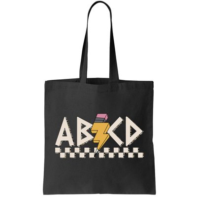 Rock Back To School ABCD Back In Class Teachers Boy Girl Tote Bag