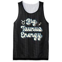 Retro Big Taurus Energy Zodiac Sign Astrology Birthday Mesh Reversible Basketball Jersey Tank