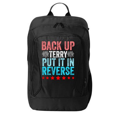 Retro Back Up Terry Put It In Reverse 4th Of July Fireworks City Backpack