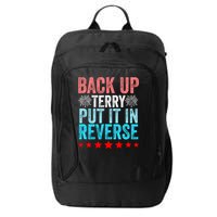 Retro Back Up Terry Put It In Reverse 4th Of July Fireworks City Backpack