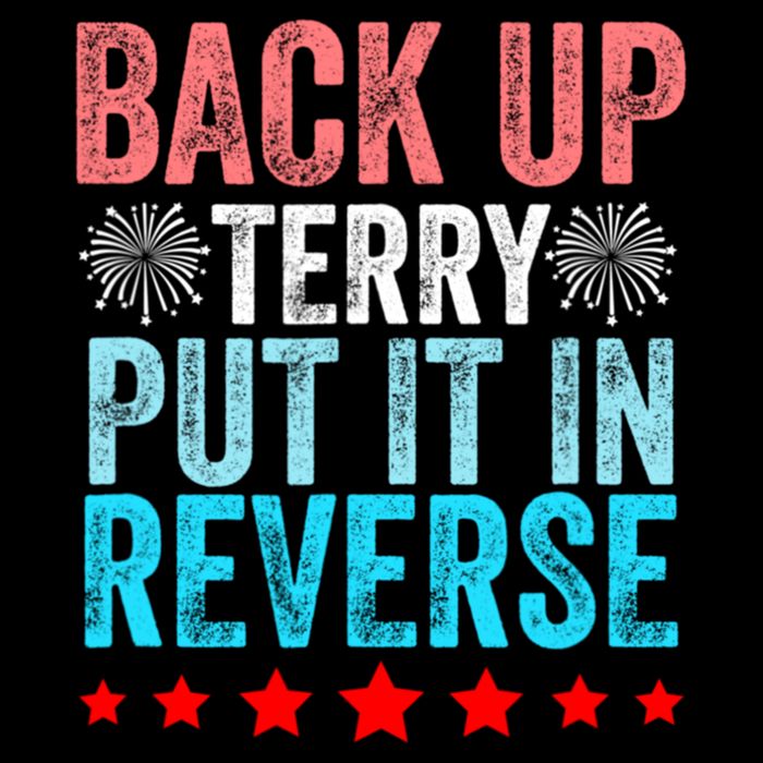 Retro Back Up Terry Put It In Reverse 4th Of July Fireworks Backpack