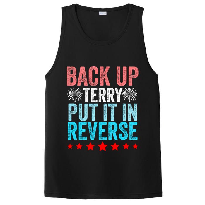 Retro Back Up Terry Put It In Reverse 4th Of July Fireworks PosiCharge Competitor Tank