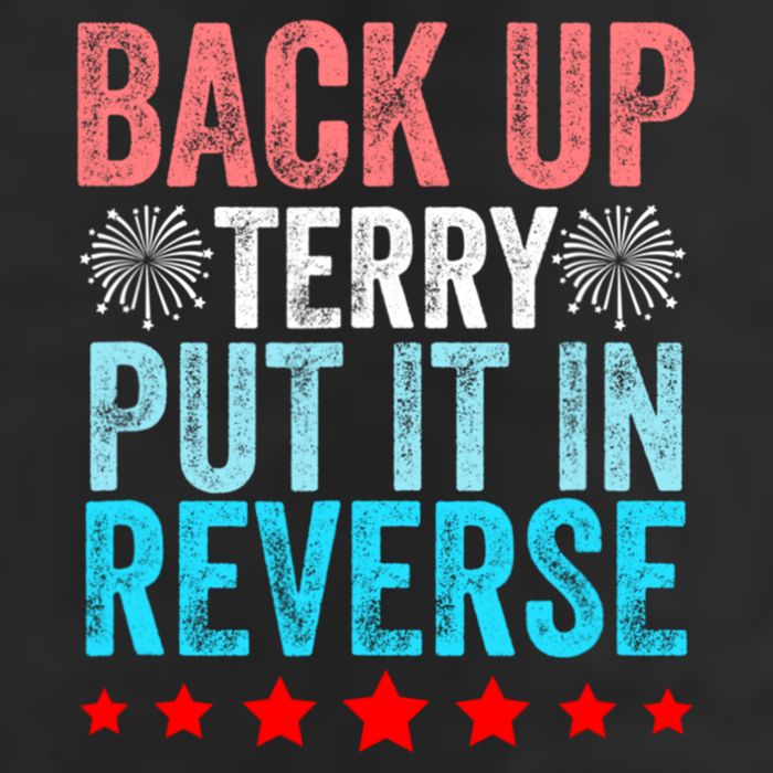 Retro Back Up Terry Put It In Reverse 4th Of July Fireworks Trucker Hat