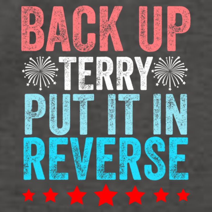 Retro Back Up Terry Put It In Reverse 4th Of July Fireworks Vector Backpack