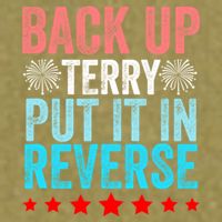 Retro Back Up Terry Put It In Reverse 4th Of July Fireworks Garment-Dyed Women's Muscle Tee