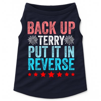 Retro Back Up Terry Put It In Reverse 4th Of July Fireworks Doggie Tank
