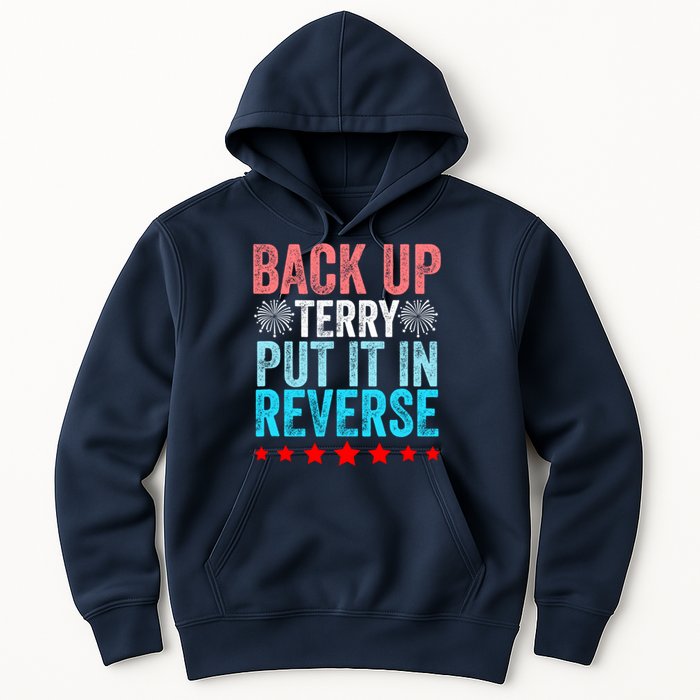 Retro Back Up Terry Put It In Reverse 4th Of July Fireworks Hoodie