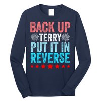 Retro Back Up Terry Put It In Reverse 4th Of July Fireworks Long Sleeve Shirt