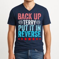 Retro Back Up Terry Put It In Reverse 4th Of July Fireworks V-Neck T-Shirt