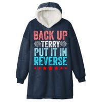 Retro Back Up Terry Put It In Reverse 4th Of July Fireworks Hooded Wearable Blanket