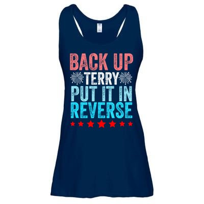 Retro Back Up Terry Put It In Reverse 4th Of July Fireworks Ladies Essential Flowy Tank