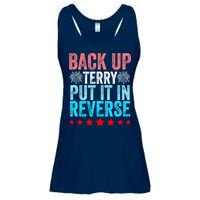 Retro Back Up Terry Put It In Reverse 4th Of July Fireworks Ladies Essential Flowy Tank