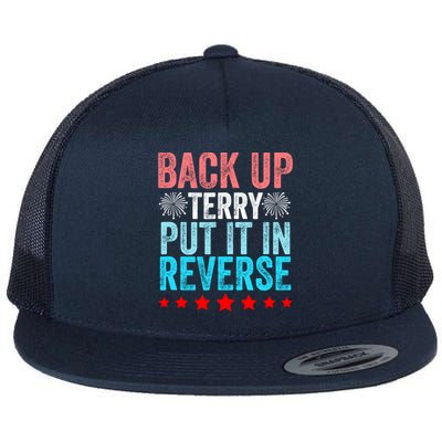 Retro Back Up Terry Put It In Reverse 4th Of July Fireworks Flatbill Hat