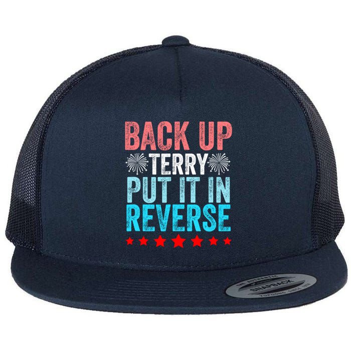 Retro Back Up Terry Put It In Reverse 4th Of July Fireworks Flatbill Hat