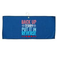 Retro Back Up Terry Put It In Reverse 4th Of July Fireworks Large Microfiber Waffle Golf Towel