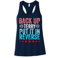 Retro Back Up Terry Put It In Reverse 4th Of July Fireworks Womens Tank Top