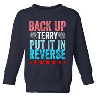 Retro Back Up Terry Put It In Reverse 4th Of July Fireworks Toddler Sweatshirt