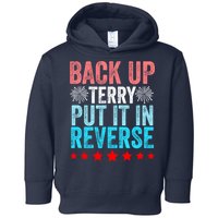 Retro Back Up Terry Put It In Reverse 4th Of July Fireworks Toddler Hoodie
