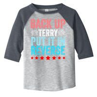 Retro Back Up Terry Put It In Reverse 4th Of July Fireworks Toddler Fine Jersey T-Shirt