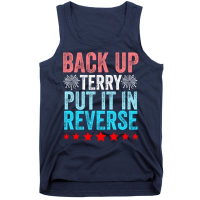 Retro Back Up Terry Put It In Reverse 4th Of July Fireworks Tank Top