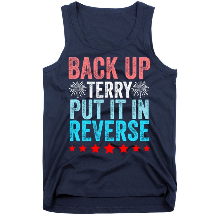 Retro Back Up Terry Put It In Reverse 4th Of July Fireworks Tank Top