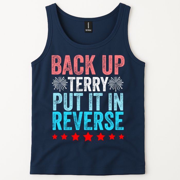 Retro Back Up Terry Put It In Reverse 4th Of July Fireworks Tank Top
