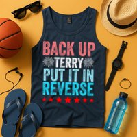 Retro Back Up Terry Put It In Reverse 4th Of July Fireworks Tank Top