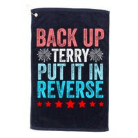 Retro Back Up Terry Put It In Reverse 4th Of July Fireworks Golf Towel