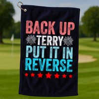 Retro Back Up Terry Put It In Reverse 4th Of July Fireworks Golf Towel