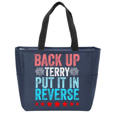Retro Back Up Terry Put It In Reverse 4th Of July Fireworks Zip Tote Bag