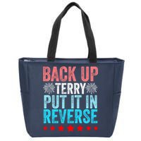 Retro Back Up Terry Put It In Reverse 4th Of July Fireworks Zip Tote Bag