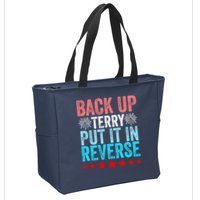 Retro Back Up Terry Put It In Reverse 4th Of July Fireworks Zip Tote Bag