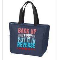 Retro Back Up Terry Put It In Reverse 4th Of July Fireworks Zip Tote Bag