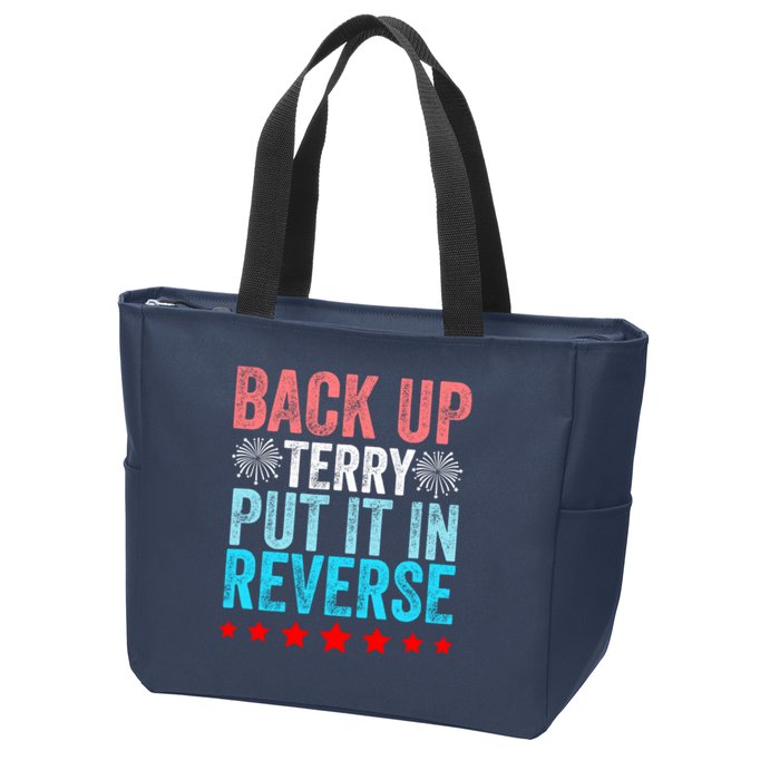 Retro Back Up Terry Put It In Reverse 4th Of July Fireworks Zip Tote Bag